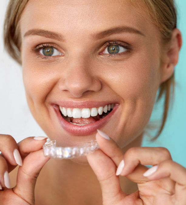 Woman with Invisalign